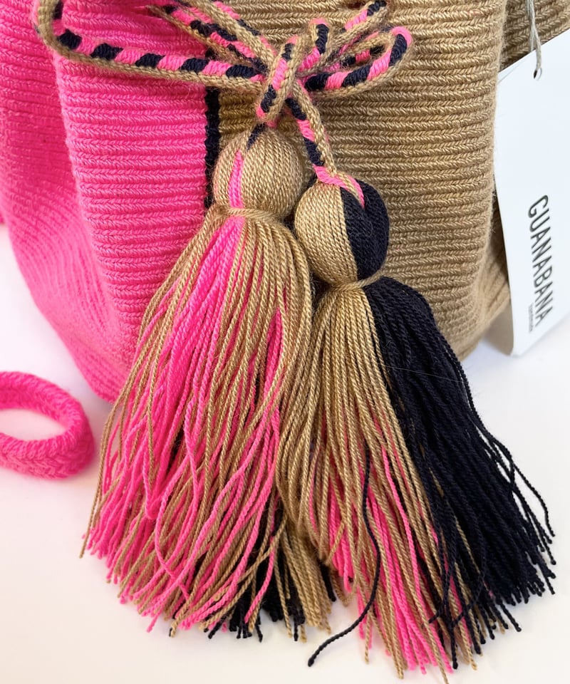 GUANABANA Wayuu bag pink/beige | AMBER plus