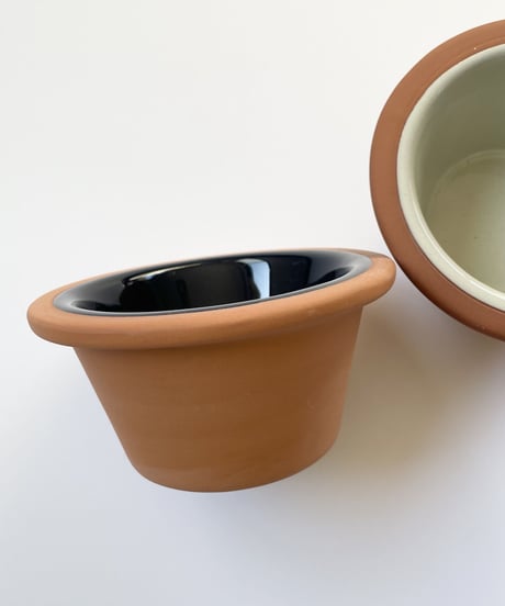 Terracotta bowl           ivory/navy