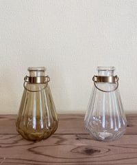 Hanging vase   　　 clear/yellow