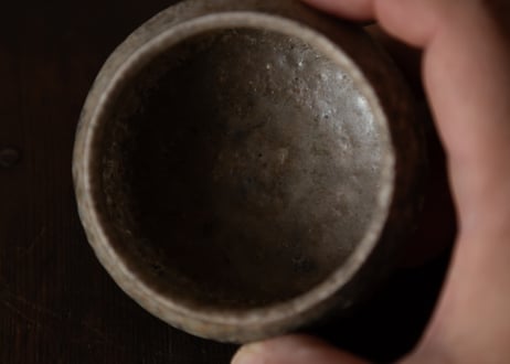 灰釉ぐい呑　R7-10