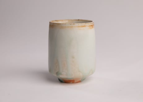 灰釉筒湯呑　Ash-Glazed Cylindrical Teacup　R8-048-4