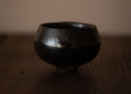 自然釉貝目シボぐい呑　R7-19