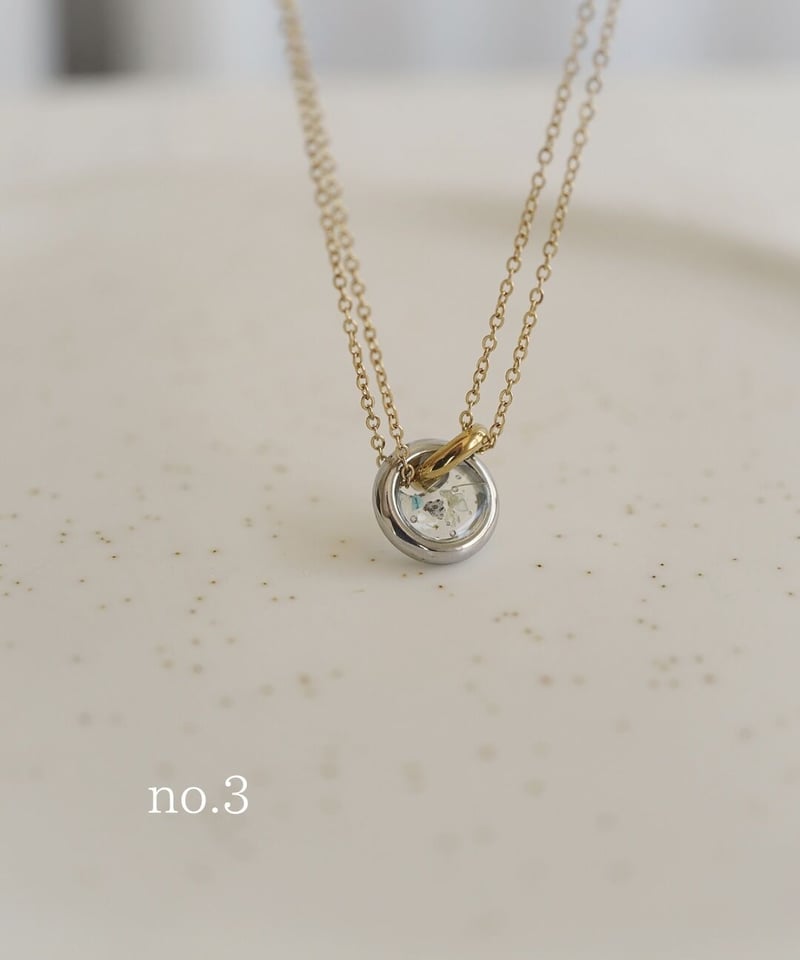 K18金Double chain flower necklace