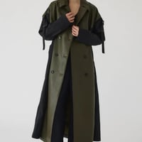 RIM.ARK docking belted trench black