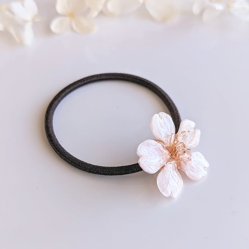 受注制作】Everpink. 本物の桜 厳選したお花で仕上げる桜のヘアゴム