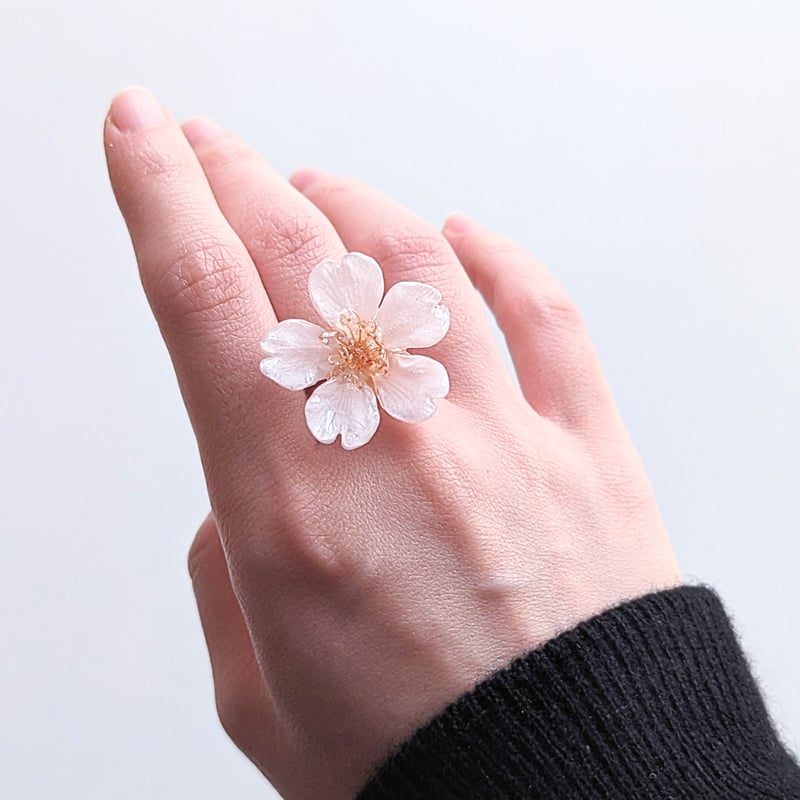 K14GF】【受注制作】Everpink. 本物の桜 厳選したお花で仕上げた