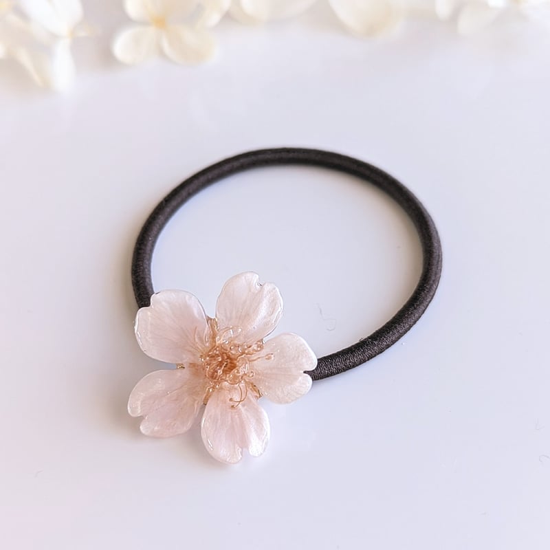 受注制作】Everpink. 本物の桜 厳選したお花で仕上げる桜のヘアゴム