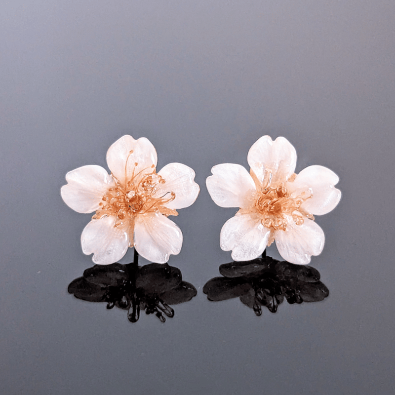 K18】【受注制作】Everpink. 本物のお花 厳選花で仕上げる桜の K18】【受注制作】Everpink. 本物のお花 厳選花で仕上げる桜の