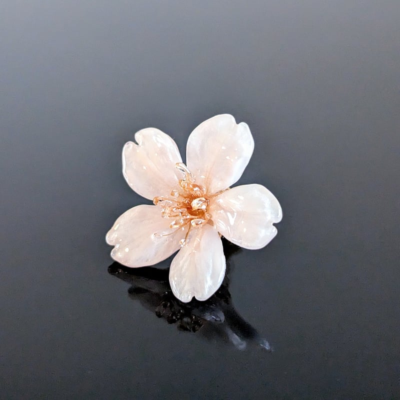 Everpink Sakura. 本物のお花 桜のタックピン/ブローチ/コサージュ