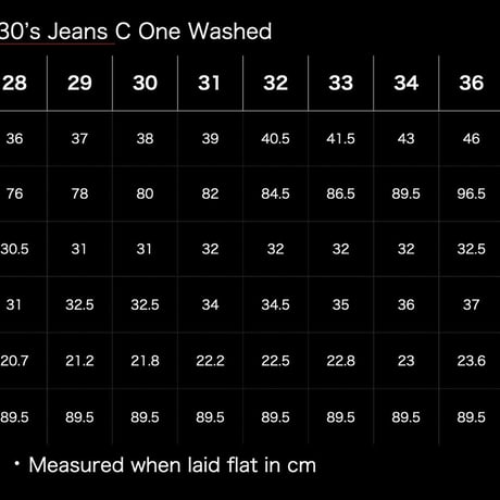 TCB  Jeans ３０’s Jeans C
