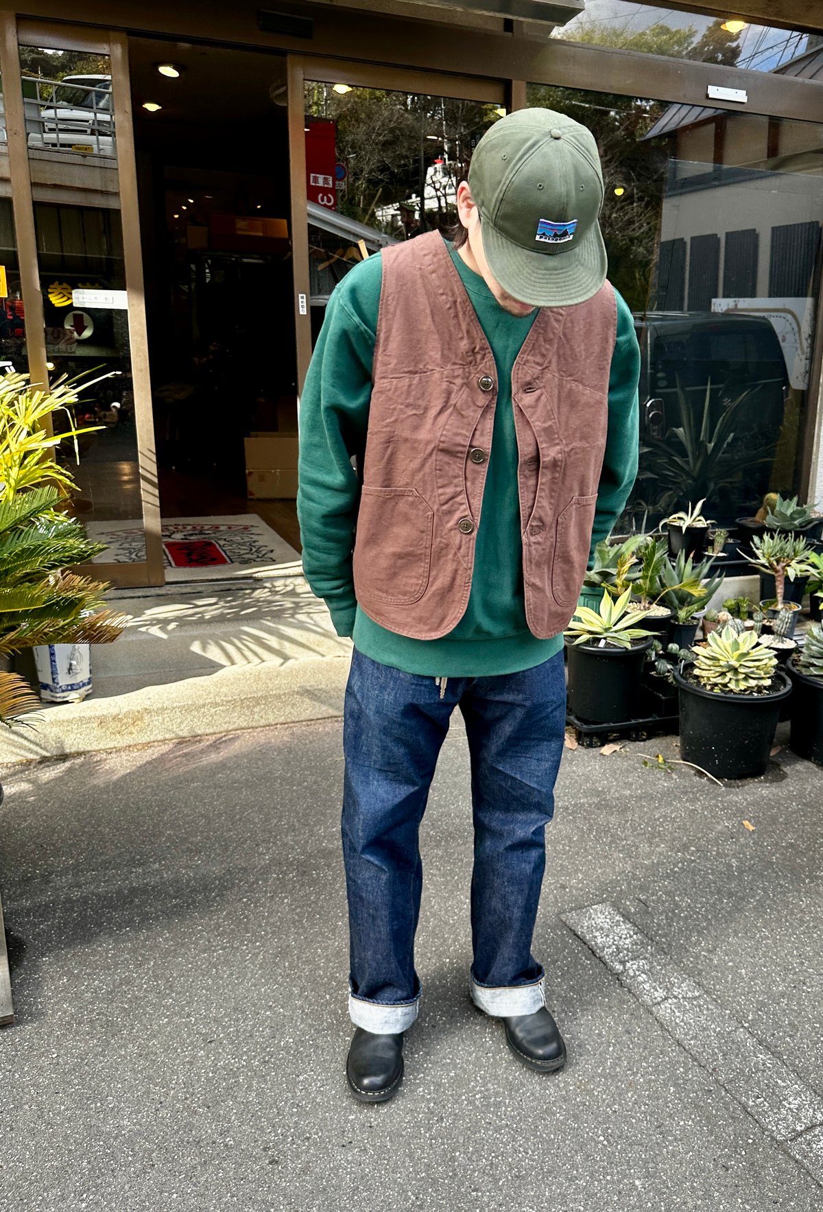 TCB jeans Foremen Vest Hickory ヒッコリーベスト TCB jeans] Foremen Vest, Hickory / Engineer Vest【UNCLE JOHN