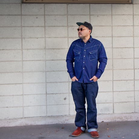TCB　RANCHMAN 　Shirt 　BLUE WABASH