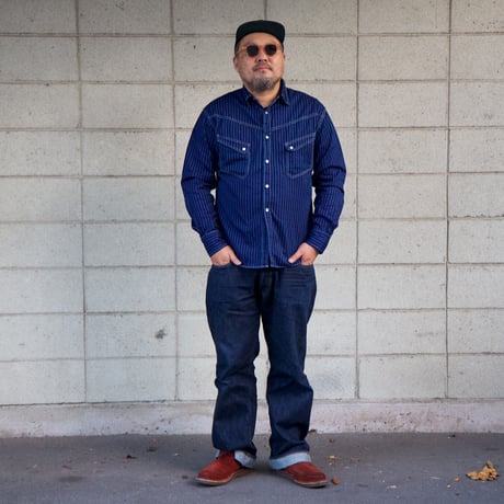 TCB　RANCHMAN 　Shirt 　BLUE WABASH