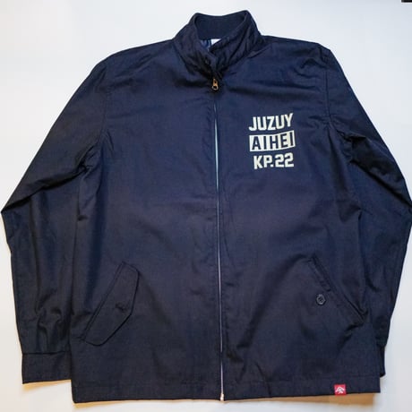 JUZUYAIHEIロゴ スウィングトップジャケット ネイビー
