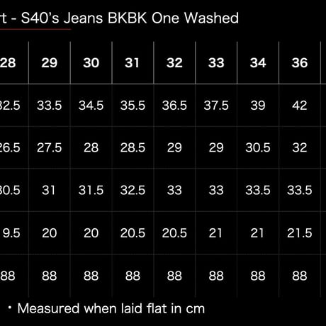 S40's Jeans Black&Black