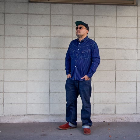 TCB　RANCHMAN 　Shirt 　BLUE WABASH