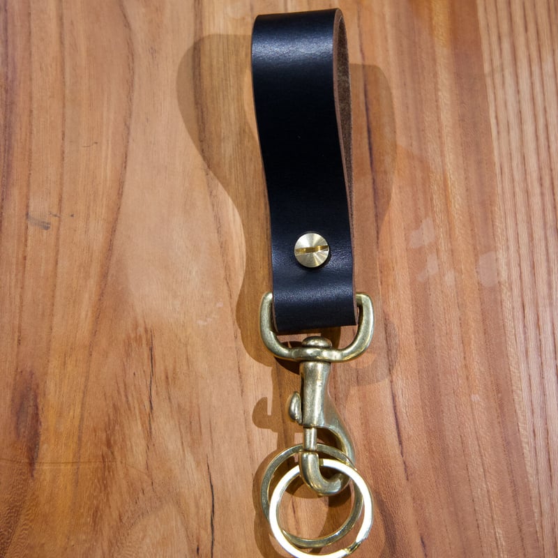 レザーベルトループ キーホルダー Leather Belt Loop Keychin | 数珠屋伊平