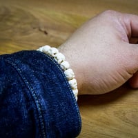 水牛骨「野ざらし」髑髏ブレスレット（腕輪念珠）