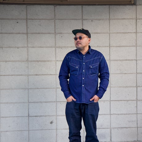 TCB　RANCHMAN 　Shirt 　BLUE WABASH