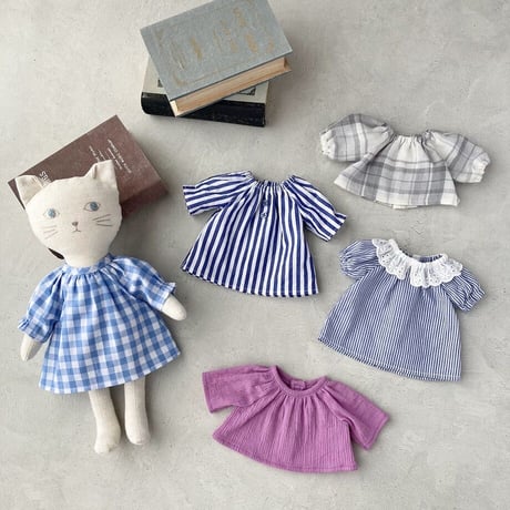 スモックブラウス&ワンピース【印刷済みDollパターン】