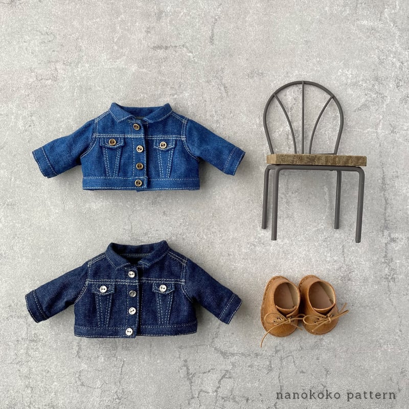 デニムジャケット【ダウンロードDollパターン】 | nanokoko pattern