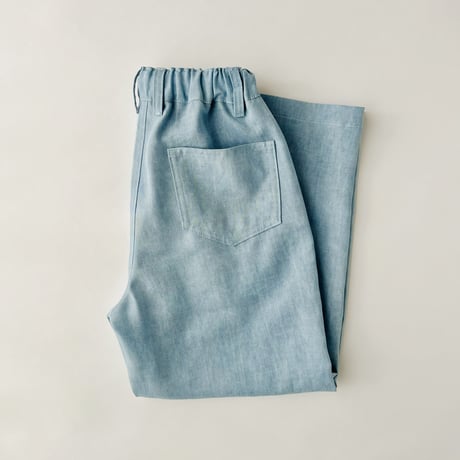 リラックスデニムロングパンツ【130サイズ】【ダウンロードKidsパターン】