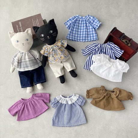 スモックブラウス&ワンピース【印刷済みDollパターン】
