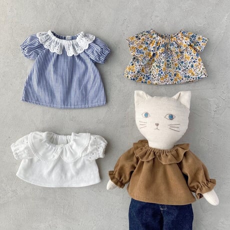 スモックブラウス&ワンピース【印刷済みDollパターン】