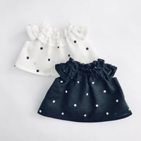 ダブルフリル衿ワンピース【ダウンロードDollパターン】