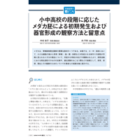 2023年9月発行号/実験観察の勘どころ//メダカの飼育・採卵と胚発生の観察方法の留意点～小学校理科授業での活用から探究的な学習における取り扱いまで(向　平和 氏)