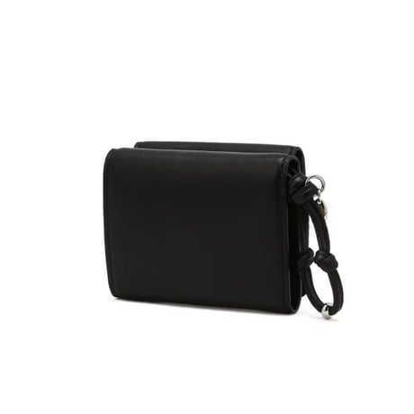 ジルスチュアート エンボスロゴ 三つ折り ウォレット Black JILL STUART 財布