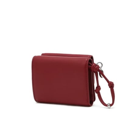 ジルスチュアート エンボスロゴ 三つ折り ウォレット Red JILL STUART 財布