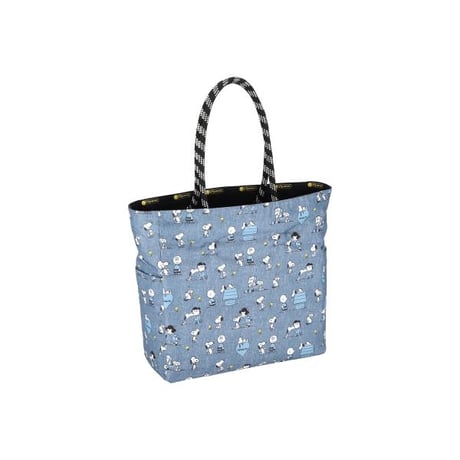 レスポートサック スヌーピー TWO-WAY MEDIUM TOTE TWO-WAY WOODSTOCK BLACK 1435 HF25 lesportsac トートバッグ
