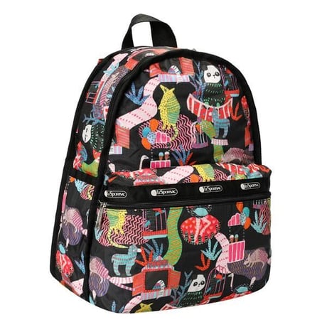 レスポートサック Basic Backpack MIDNIGHT MENAGERIE 7812 F567 lesportsac リュック