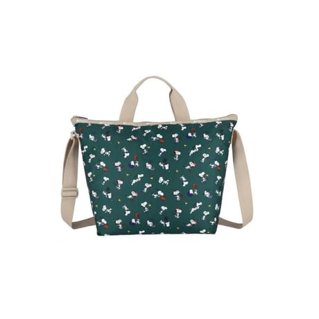 LeSportsacスヌーピー70周年スモールデラックスヘイリートート新品タグ付 LeSportsacスヌーピー70周年スモールデラックスヘイリートート