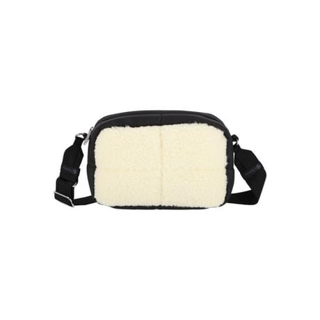 レスポートサック PUFFY SHERPA CUBE CROSSBODY CREAM VEGAN SHERPA 3976 E979 lesportsac ショルダーバッグ