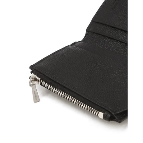 ジルスチュアート オーバルアクセント 三つ折り ウォレット Black JILL STUART 財布