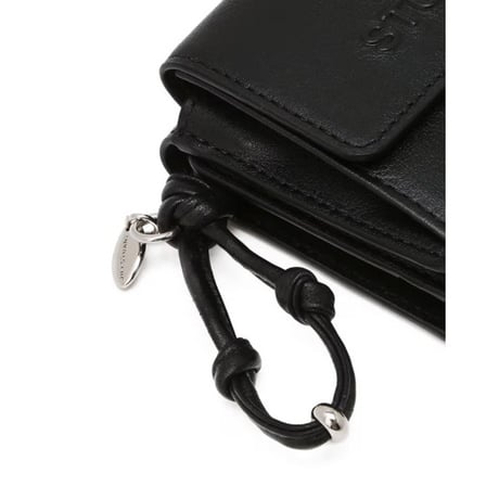 ジルスチュアート エンボスロゴ 三つ折り ウォレット Black JILL STUART 財布