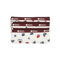 レスポートサック 3 ZIP COSMETIC POUCH BERRY MELLOW 7158 FA11 lesportsac ポーチ