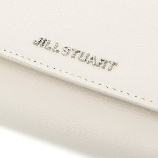 ジルスチュアート キー チャーム 三つ折り ウォレット Ivory JILL