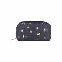 レスポートサック RECTANGULAR COSMETIC POUCH WOOF WONDERLAND 6511 HF44 lesportsac ポーチ