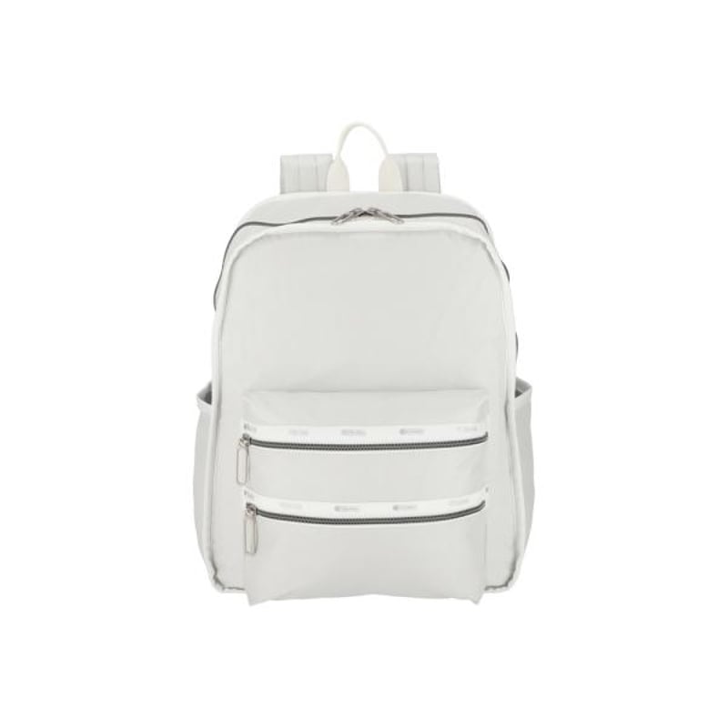 asonリュック　sculptorネックレスホワイト LeSportsac（レスポートサック）の「SMART FLAP BACKPACK ピュア
