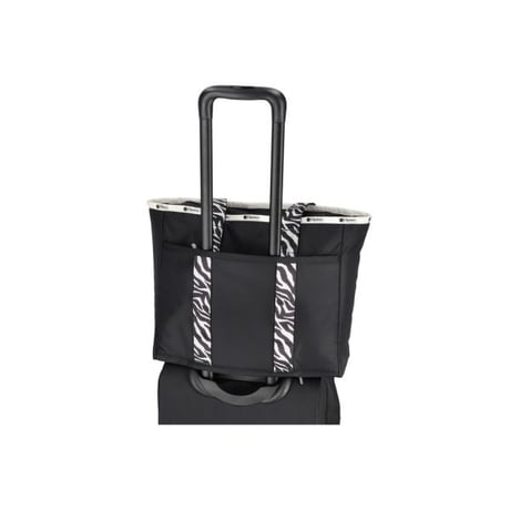 レスポートサック CLASSIC ZIP TOTE NOIR ZEBRA 1305 HD09 lesportsac トートバッグ
