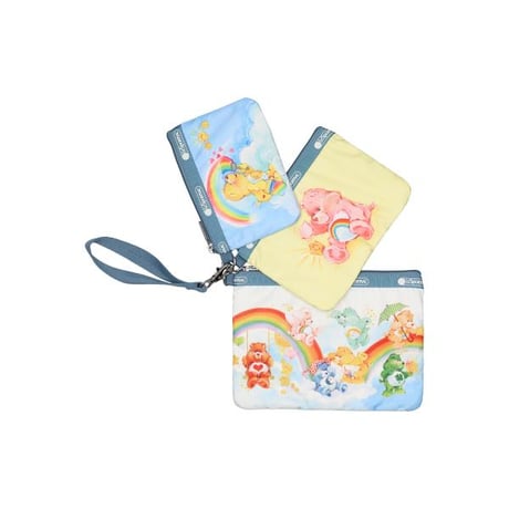 レスポートサック ケアベア WRISTLET POUCH SET CARE BEARS WRISTLET 3455 HD95 lesportsac ポーチ