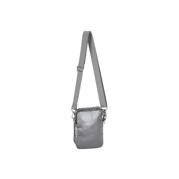 レスポートサック MINI PHONE BAG GUNMETAL GRAY SHINE 130