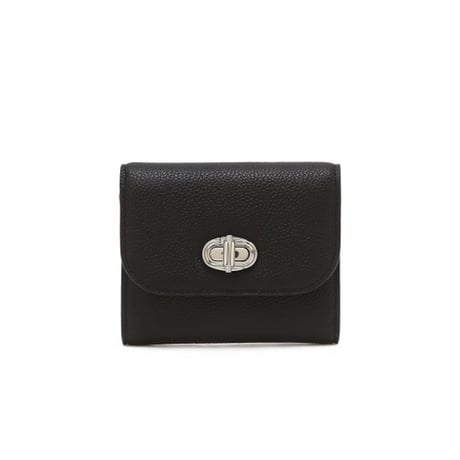 ジルスチュアート ターンロック 三つ折り ウォレット Black JILL STUART 財布