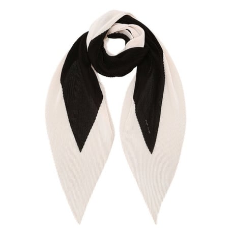 ジルスチュアート プリーツ スカーフ Black JILL STUART スカーフ