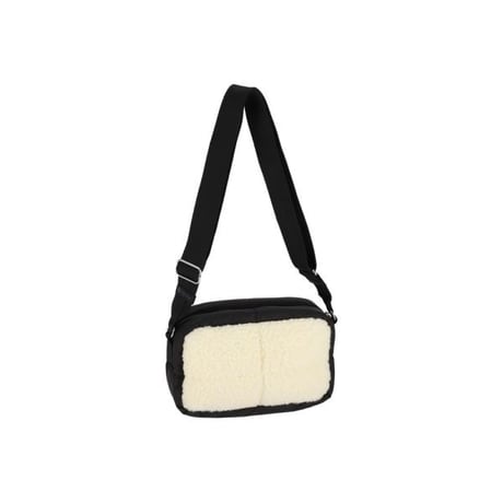レスポートサック PUFFY SHERPA CUBE CROSSBODY CREAM VEGAN SHERPA 3976 E979 lesportsac ショルダーバッグ