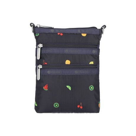 レスポートサック 3 ZIP CROSSBODY MIXED FRUIT EMBROIDERY 4007 HC25 lesportsac ショルダーバッグ