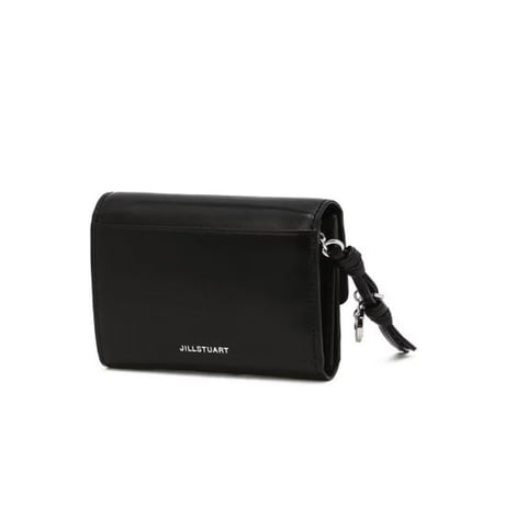 ジルスチュアート サークル チャーム 三つ折り ウォレット Black JILL STUART 財布